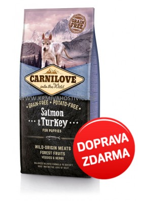 CARNILOVE Salmon & Turkey for Puppies - 12 kg 
