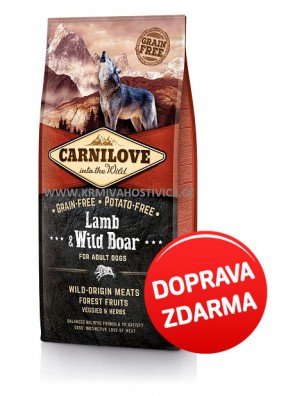 CARNILOVE Lamb & Wild Boar for Adult 12 kg 
