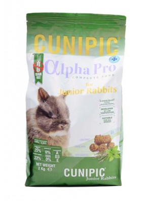 Cunipic Alpha Pro Rabbit Junior - králík mladý 2 kg