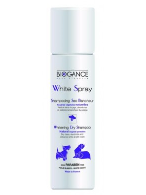 Biogance White spray -suchý šampon na bílou srst 300 ml