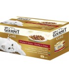 Gourmet Gold cat konz.- Multipack k.masa ve šťávě 4 x 85 g