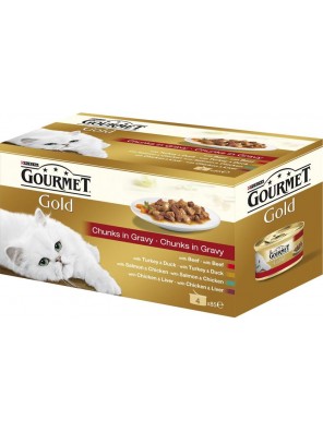 Gourmet Gold cat konz.- Multipack k.masa ve šťávě 4 x 85 g