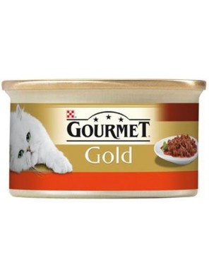 Gourmet Gold cat konz.-hovězí a kuře v rajčat.om. 85 g