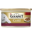 Gourmet Gold cat konz.-jemná paštika kuře a játra 85 g
