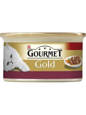Gourmet Gold cat konz.-jemná paštika kuře a játra 85 g