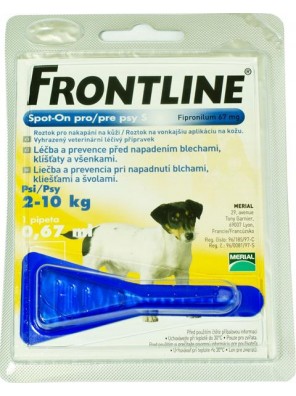 Frontline spot-on dog S a.u.v. sol 1 x 0,67 ml