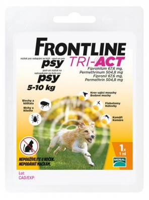 Frontline TRI-ACT spot-on dog S a.u.v. sol 1 x 1ml