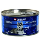 ONTARIO konzerva junior Chicken Pieces + Cartilage - 200 g