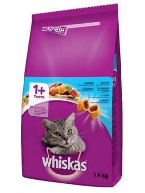 Whiskas dry - tuňák, zelenina 1,4 kg