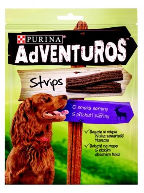 Adventuros snack dog - plátky se zvěřinou 90 g