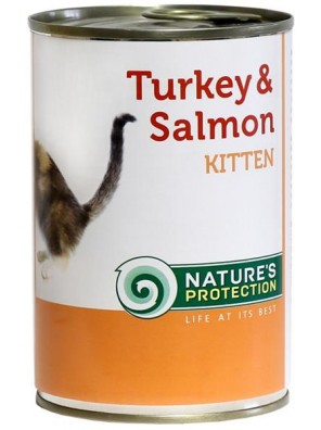 Nature's Protection Cat konz.Kitten krůta/losos 400 g