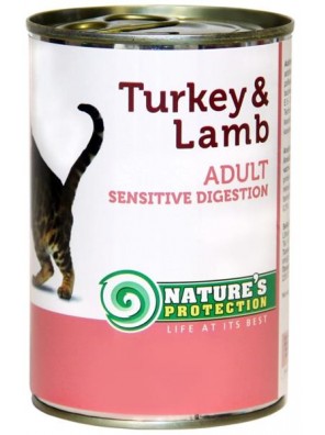 Nature's Protection Cat konz.Sensitive krůta/jehně 400 g