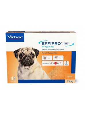 Effipro Duo S 67/20 mg spot-on 4 x 0.67 ml