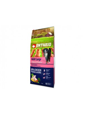 ONTARIO Dog Adult Large Chicken & Potatoes & Herbs - 12 kg