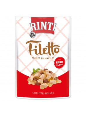 Kapsička RINTI Filetto kuře + hovězí v želé - 100 g