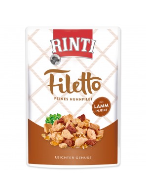 Kapsička RINTI Filetto kuře + jehně v želé 100 g