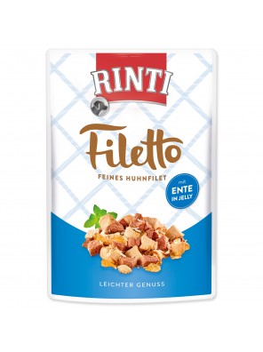 Kapsička RINTI Filetto kuře + kachna v želé 100 g