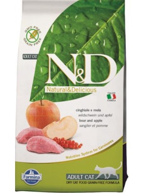 N&D PRIME CAT Adult Boar & Apple 1,5kg