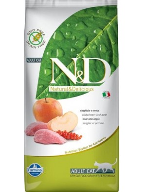 N&D PRIME CAT Adult Boar & Apple 5kg