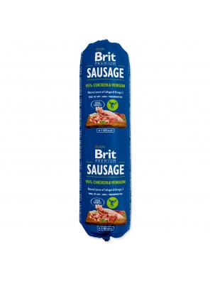Salám BRIT Premium Dog Sausage Chicken & Venison - 800 g