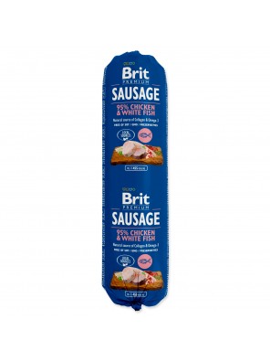 Salám BRIT Premium Dog Sausage Chicken & White fish - 800 g