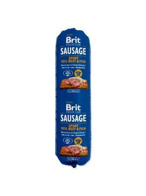 Salám BRIT Premium Dog Sausage Sport – Beef & Fish - 800 g
