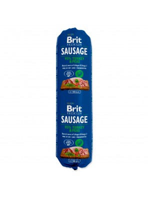 Salám BRIT Premium Dog Sausage Turkey & Peas - 800 g