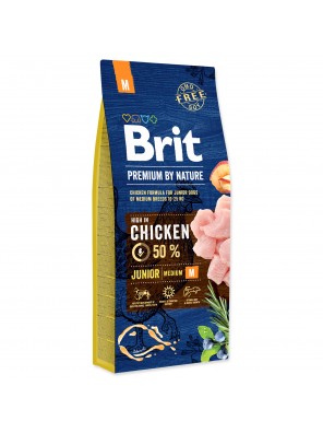 BRIT Premium by Nature Junior M - 15 kg