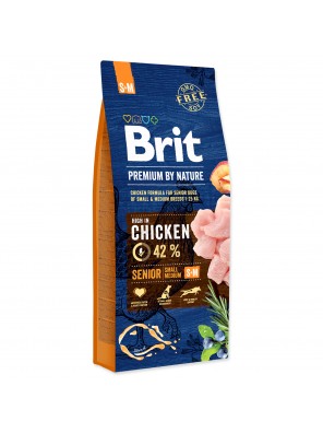 BRIT Premium by Nature Senior S+M - 15 kg
