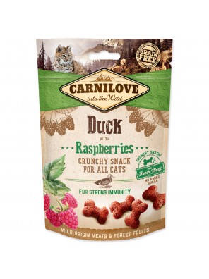 CARNILOVE Cat Crunchy Snack Duck with Raspberries with fresh meat - 50 g