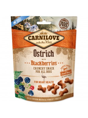 CARNILOVE Dog Crunchy Snack Ostrich with Blackberries with fresh meat - 200 g