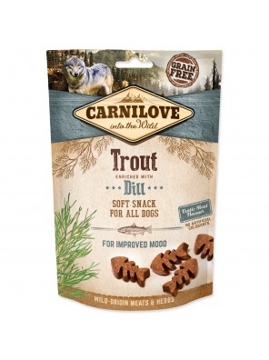 CARNILOVE Dog Semi Moist Snack Trout enriched with Dill - 200 g
