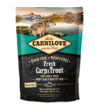 CARNILOVE Fresh Carp & Trout Shiny Hair & Healthy Skin for Adult dogs - 1.5 kg