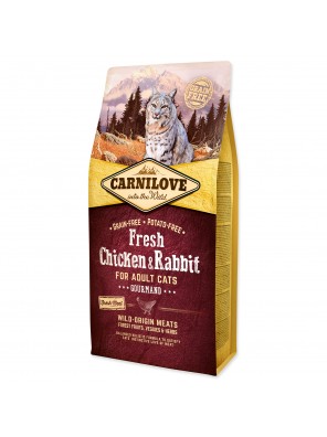 CARNILOVE Fresh Chicken & Rabbit Gourmand for Adult cats - 6 kg