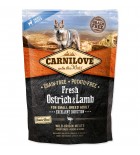 CARNILOVE Fresh Ostrich & Lamb Excellent Digestion for Small Breed Dogs - 1.5 kg