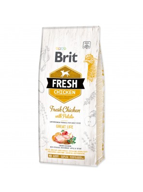 BRIT Fresh Chicken with Potato Adult Great Life - 12 kg