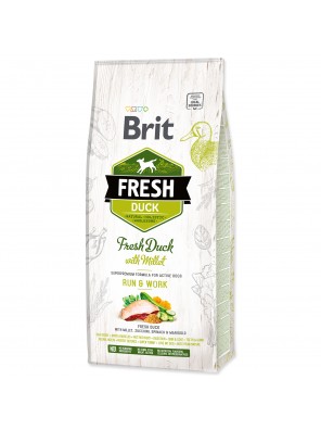 BRIT Fresh Duck with Millet Active Run & Work - 12 kg
