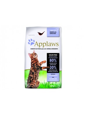 Krmivo APPLAWS Dry Cat Chicken with Duck - 400 g