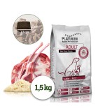 PLATINUM NATURAL LAMB & RICE - JEHNĚČÍ S RÝŽÍ 1,5 KG