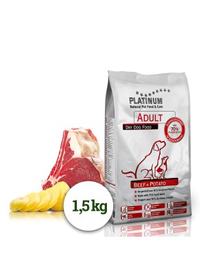 PLATINUM NATURAL BEEF & POTATO - HOVĚZÍ S BRAMBOREM 1,5 KG