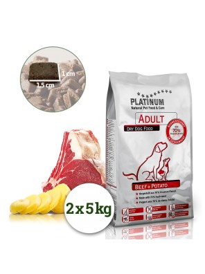 PLATINUM NATURAL BEEF & POTATO - HOVĚZÍ S BRAMBOREM 10 KG