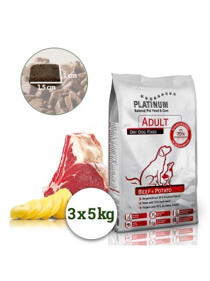PLATINUM NATURAL BEEF & POTATO - HOVĚZÍ S BRAMBOREM 15 KG PLATINUM NATURAL BEEF & POTATO - HOVĚZÍ S BRAMBOREM 15 KG