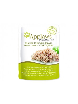 Kapsička APPLAWS cat pouch chicken with lamb in jelly - 70 g