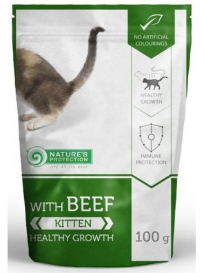 Nature's Protection Cat kaps. Kitten with Beef 100g