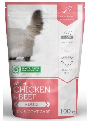 Nature's Protection Cat kaps. Persian chicken&beef 100g