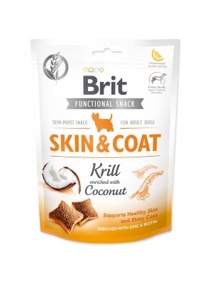 BRIT Care Dog Functional Snack Skin and Coat Krill - 150 g