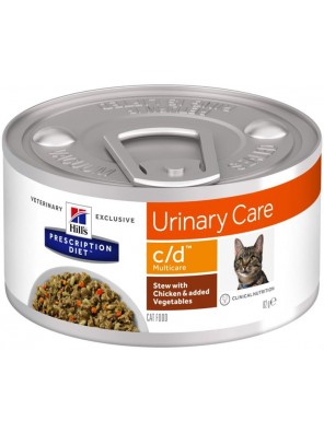 Hill's Prescription Diet Feline Stew c/d Multicare Chicken & Veget. konz. 82 g