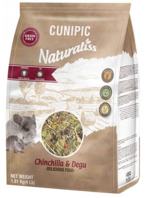 Cunipic Naturaliss Chinchilla & Degu - činčila a osmák 1,81 kg