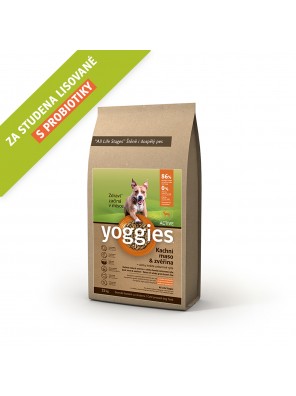 Yoggies Active kachna a zvěřina, granule lisované za studena 15 kg