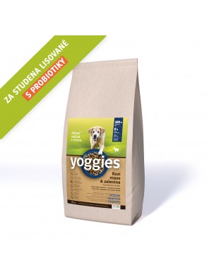 Yoggies Hypoalergenní granule s kozím masem, lisované za studena 20kg